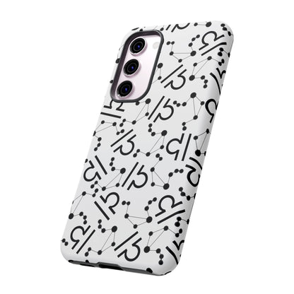 Tough Cases with the Libra Zodiac sign for iPhone, Samsung Galaxy, and Google Pixel devices