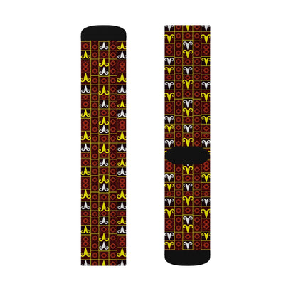 Sublimation Socks, Aries, Zodiac, Shapes Pattern