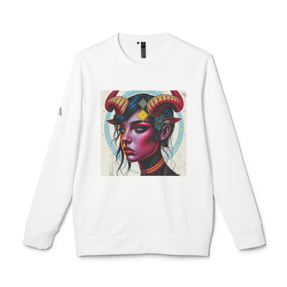 Adidas, Unisex Fleece Crewneck Sweatshirt, Taurus, Pop Art, Zodiac