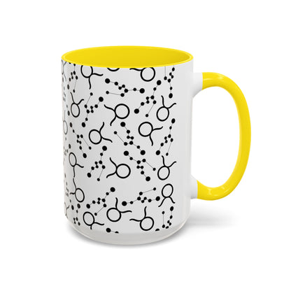 Accent Coffee Mug with the Taurus Zodiac sign (11, 15oz)