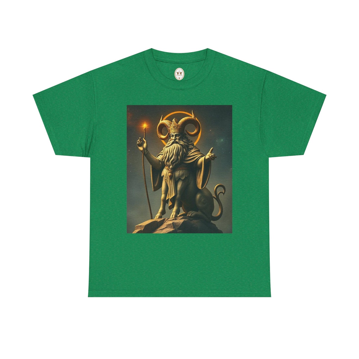 Unisex Heavy Cotton T-Shirt, Taurus God v1, Zodiac Design