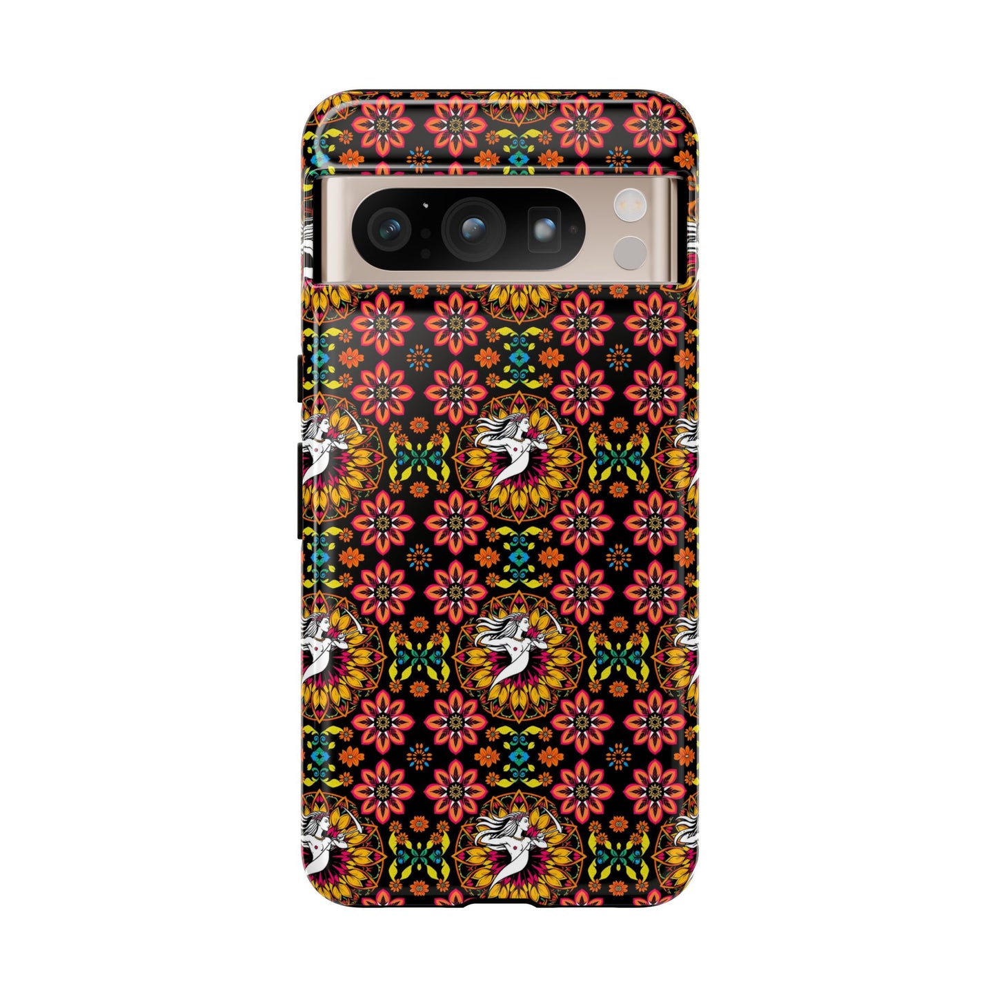 Tough Cases, Sagittarius, Zodiac v2, Flower Pattern
