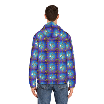 Full-Zip Hoodie (AOP), Pisces, Zodiac, Pattern