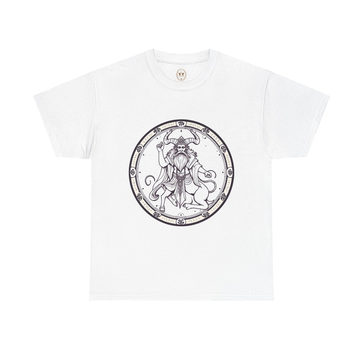 Unisex Heavy Cotton T-Shirt, Bull Centaur, Taurus Zodiac Design