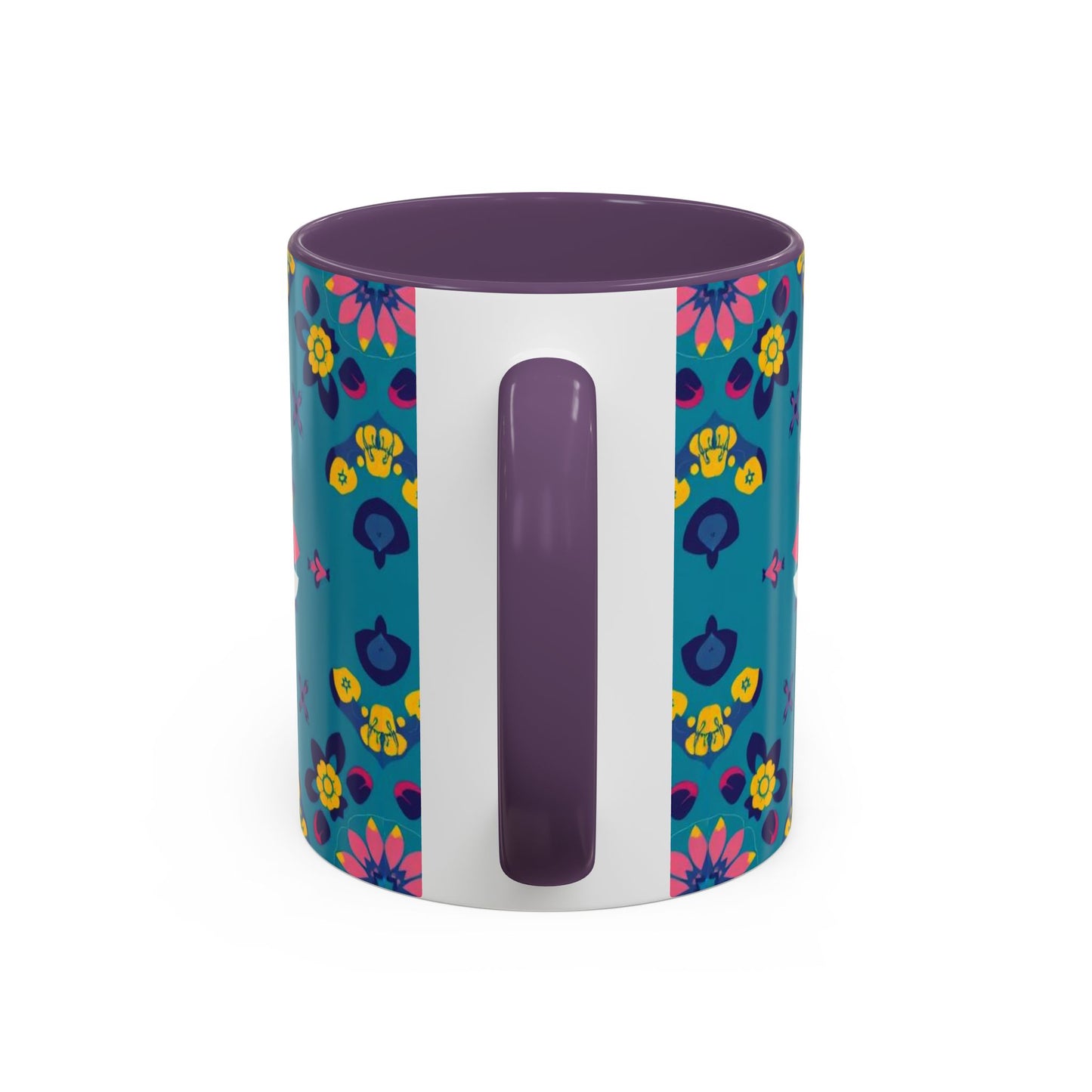 Accent Coffee Mug, Libra, Zodiac v2, Flower Pattern, (11, 15oz)