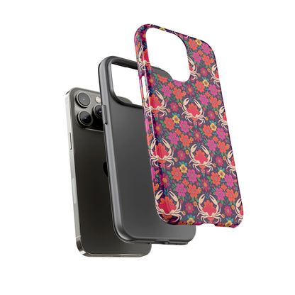 Tough Cases, Cancer, Zodiac v1, Flower Pattern