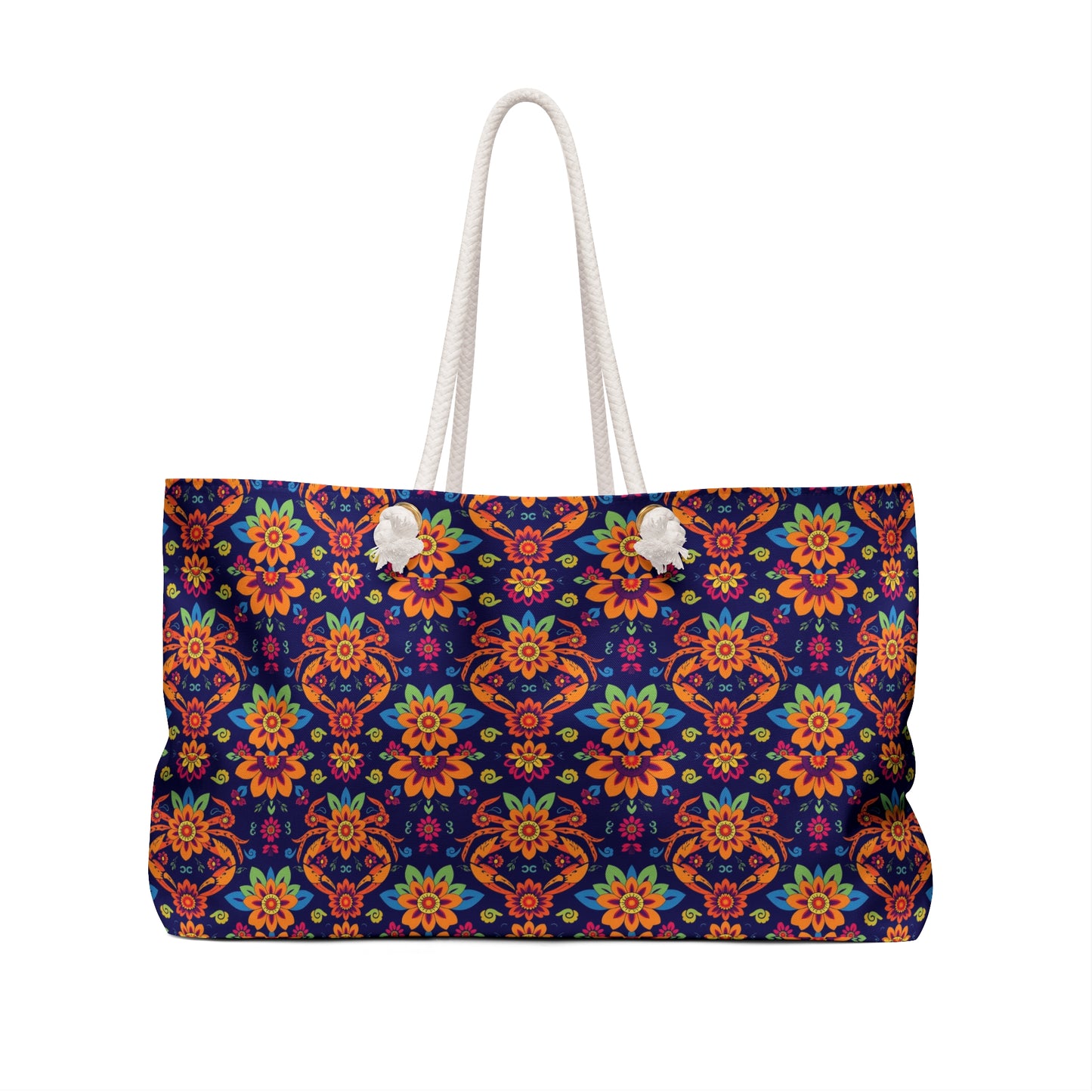 Weekender Bag, Cancer, Zodiac, Flower Pattern
