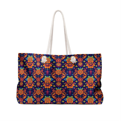 Weekender Bag, Cancer, Zodiac, Flower Pattern