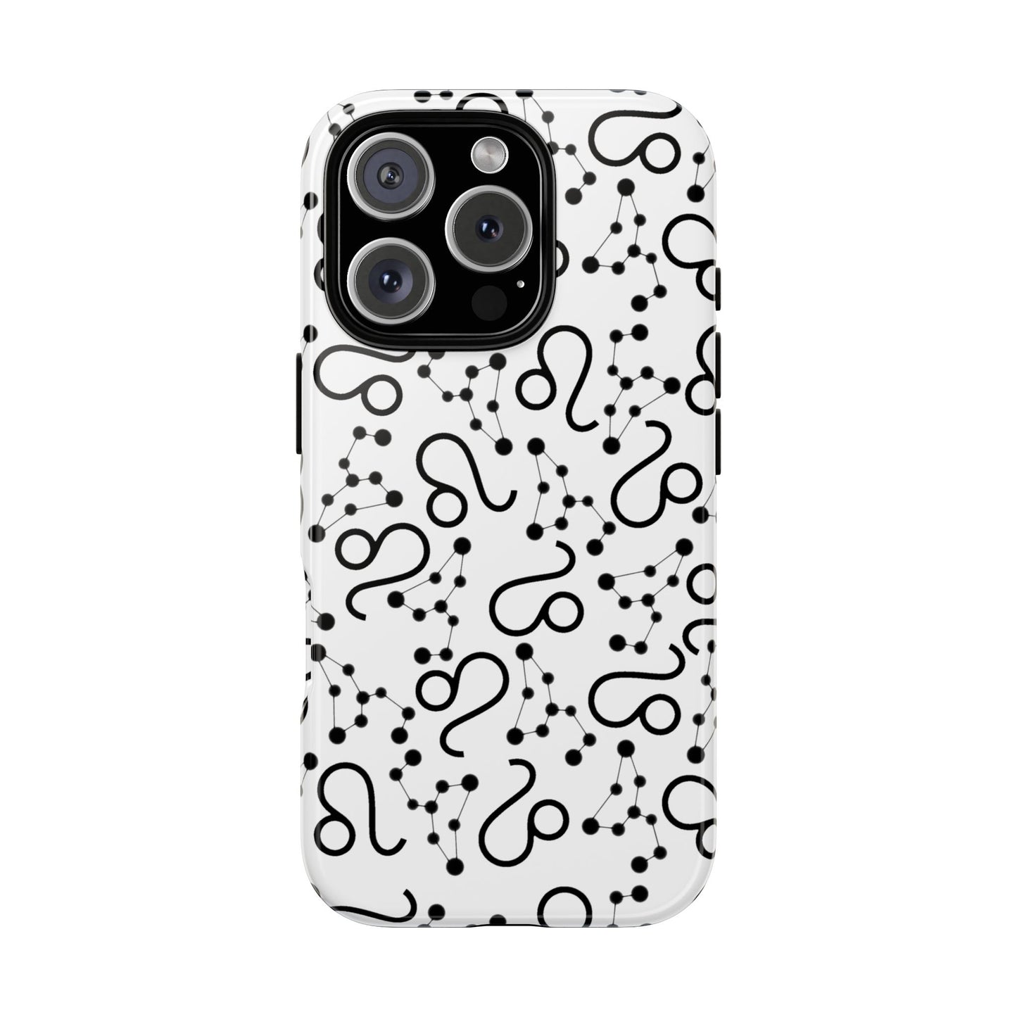 Tough Cases with the Leo Zodiac sign for iPhone, Samsung Galaxy, and Google Pixel devices