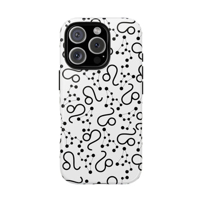 Tough Cases with the Leo Zodiac sign for iPhone, Samsung Galaxy, and Google Pixel devices