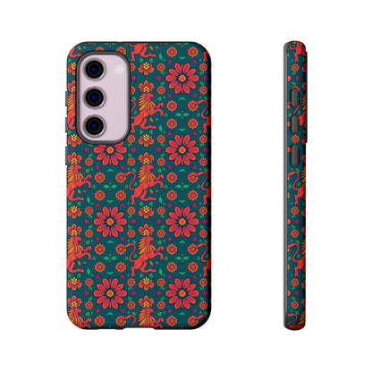 Tough Cases, Leo, Zodiac v2, Flower Pattern