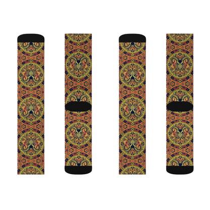 Sublimation Socks, Aries, Zodiac v3, Pattern