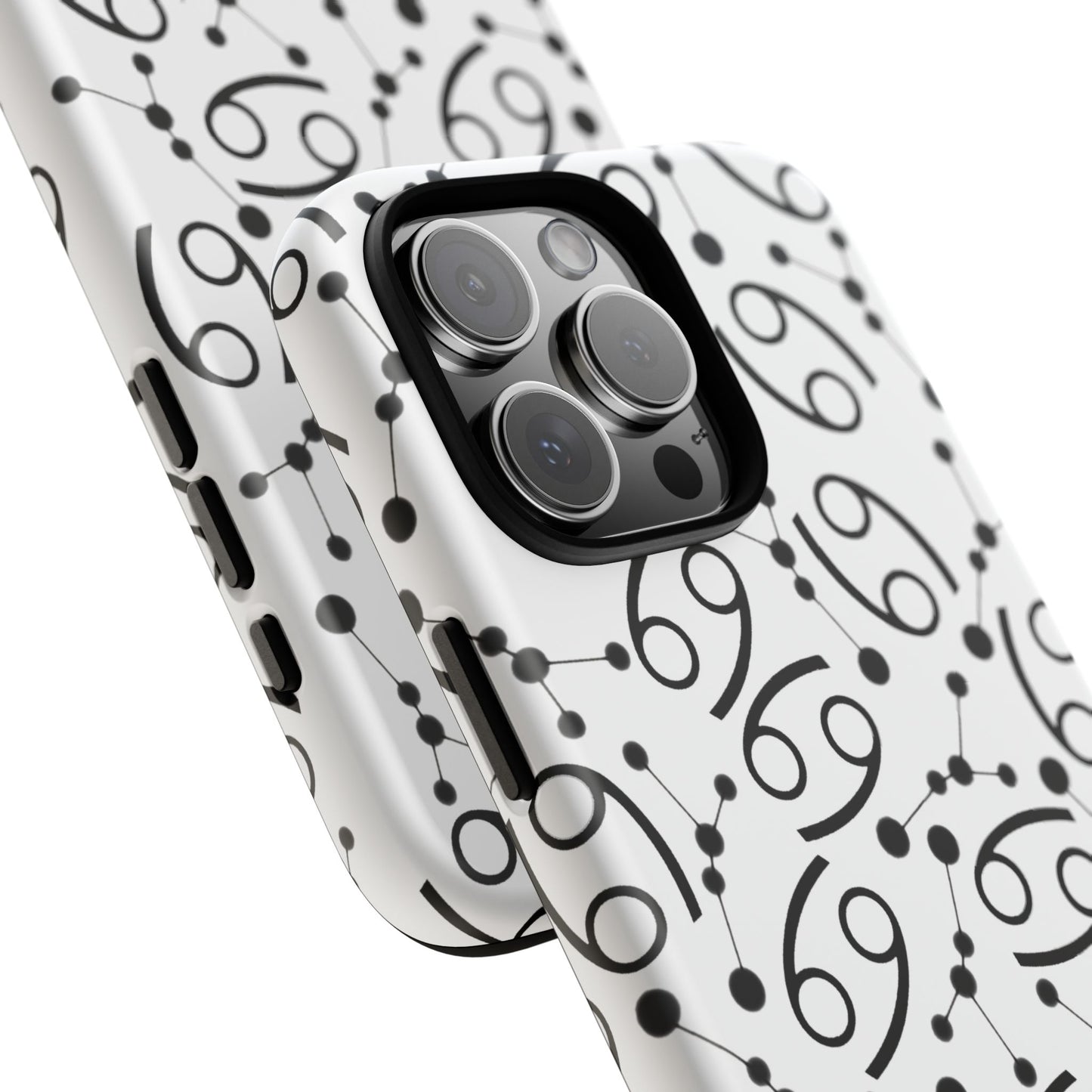 Tough Cases with the Cancer Zodiac sign for iPhone, Samsung Galaxy, and Google Pixel devices