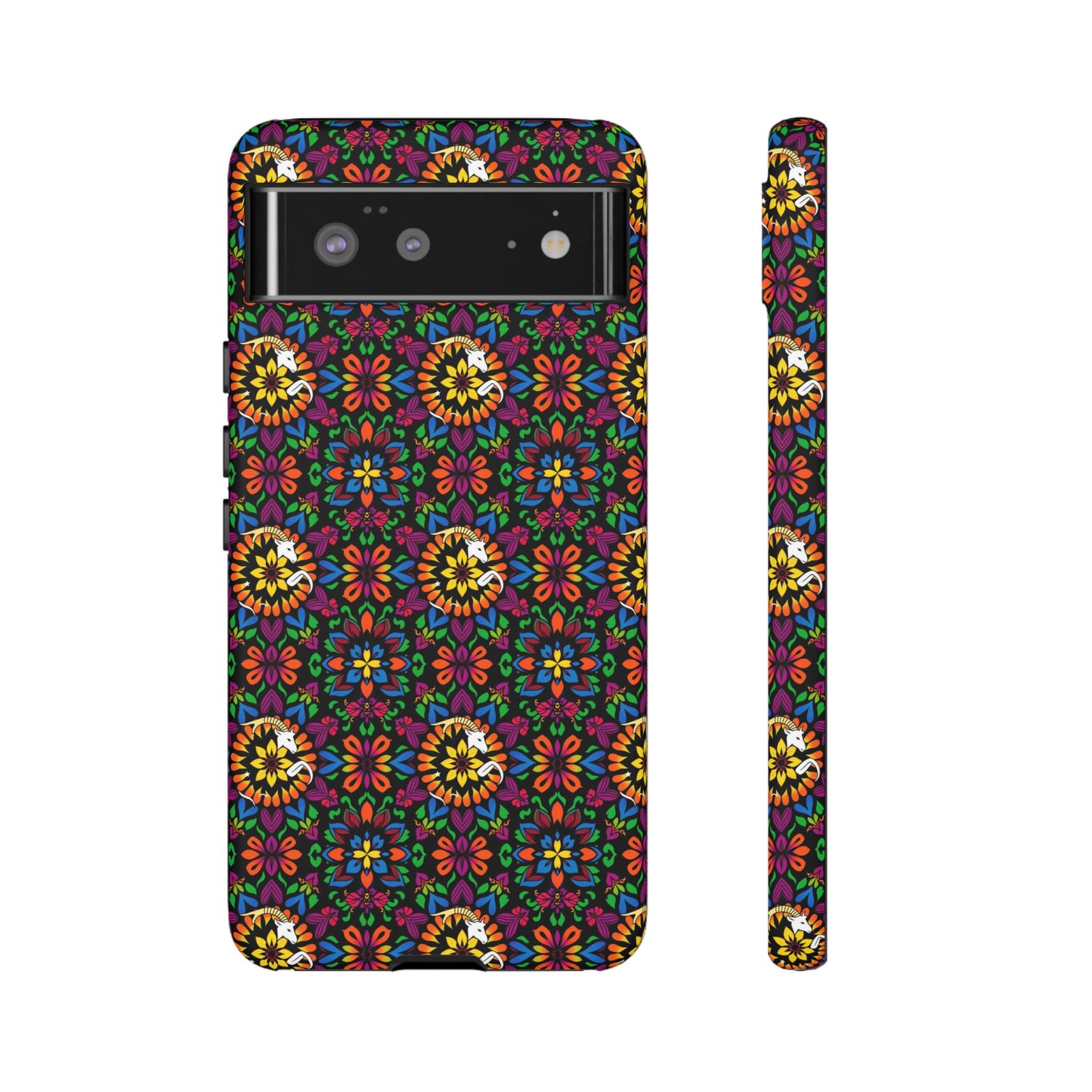 Tough Cases, Capricorn, Zodiac v2, Flower Pattern