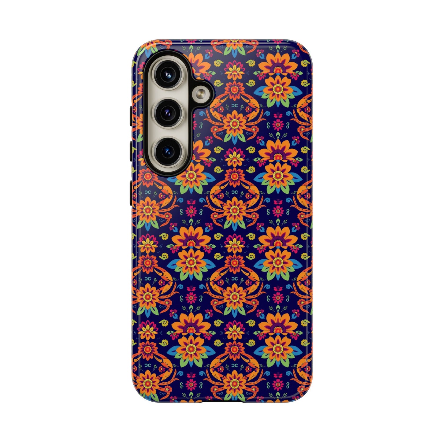 Tough Cases, Cancer, Zodiac, Flower Pattern