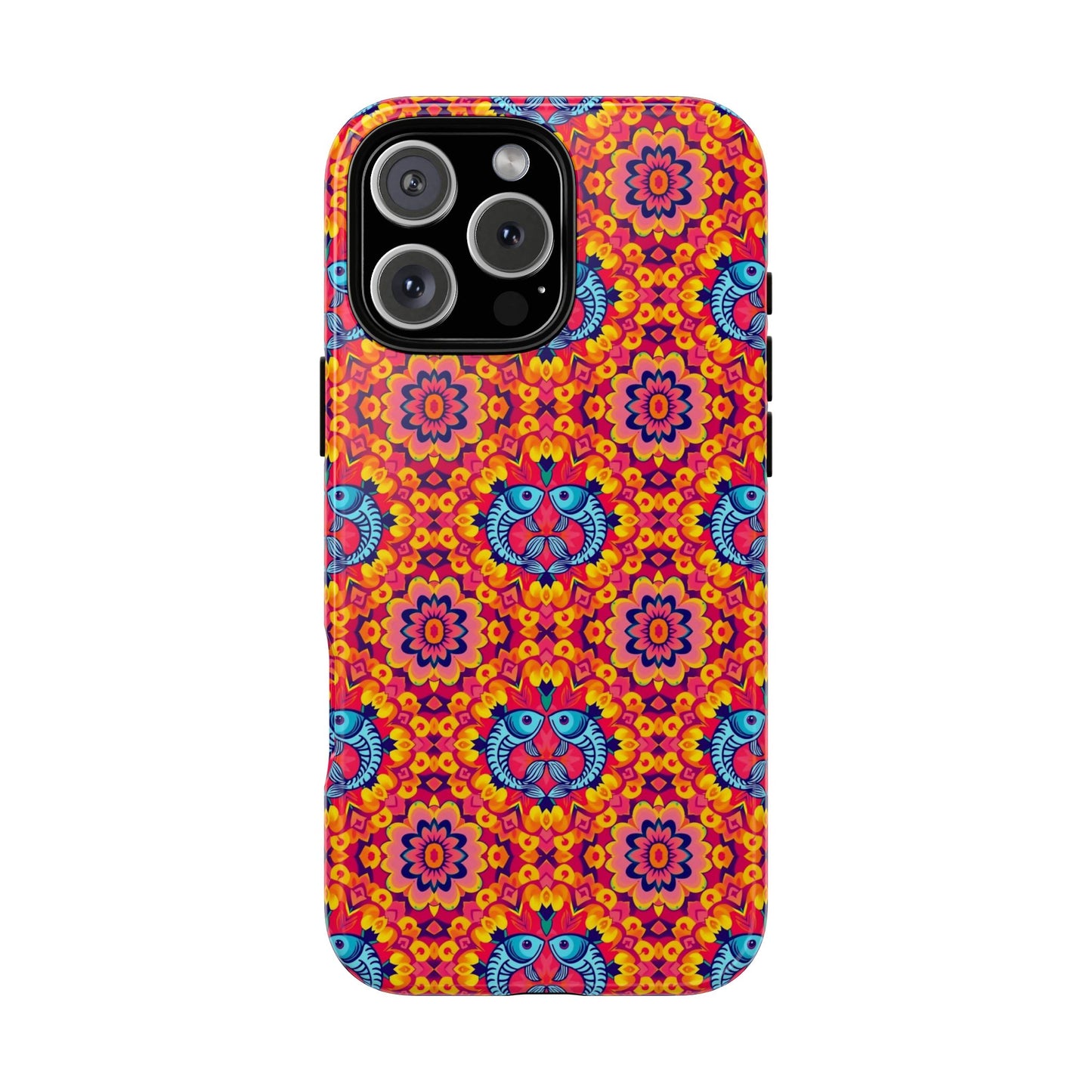 Tough Cases, Pisces, Zodiac v1, Flower Pattern