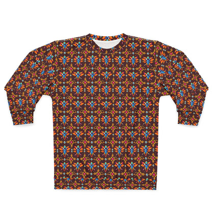 Unisex Sweatshirt (AOP), Taurus, Zodiac v1, Jewel Pattern
