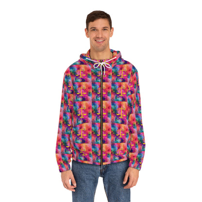 Full-Zip Hoodie (AOP), Libra, Zodiac v4, Pattern