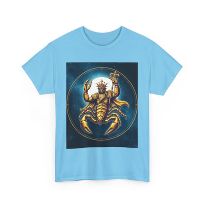 Unisex Heavy Cotton T-Shirt, Moon, Scorpio Zodiac Design