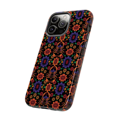 Tough Cases, Scorpio, Zodiac, Flower Pattern