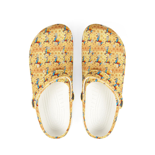 EVA Foam Rubber Shoes, (AOP), Virgo, Zodiac v2, Pattern