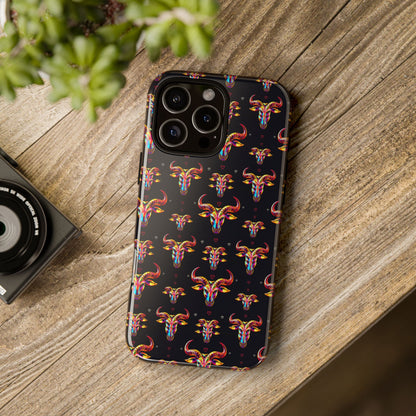 Tough Cases, Taurus, Zodiac, Metal Pattern