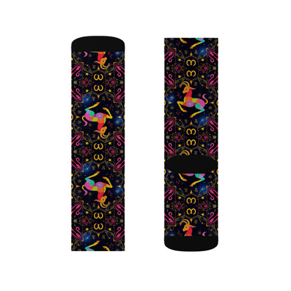 Sublimation Socks, Capricorn, Zodiac v3, Pattern