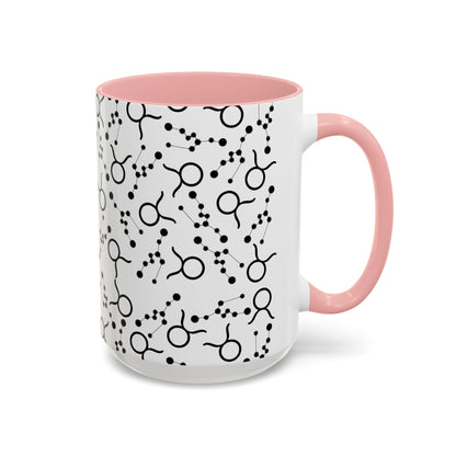 Accent Coffee Mug with the Taurus Zodiac sign (11, 15oz)