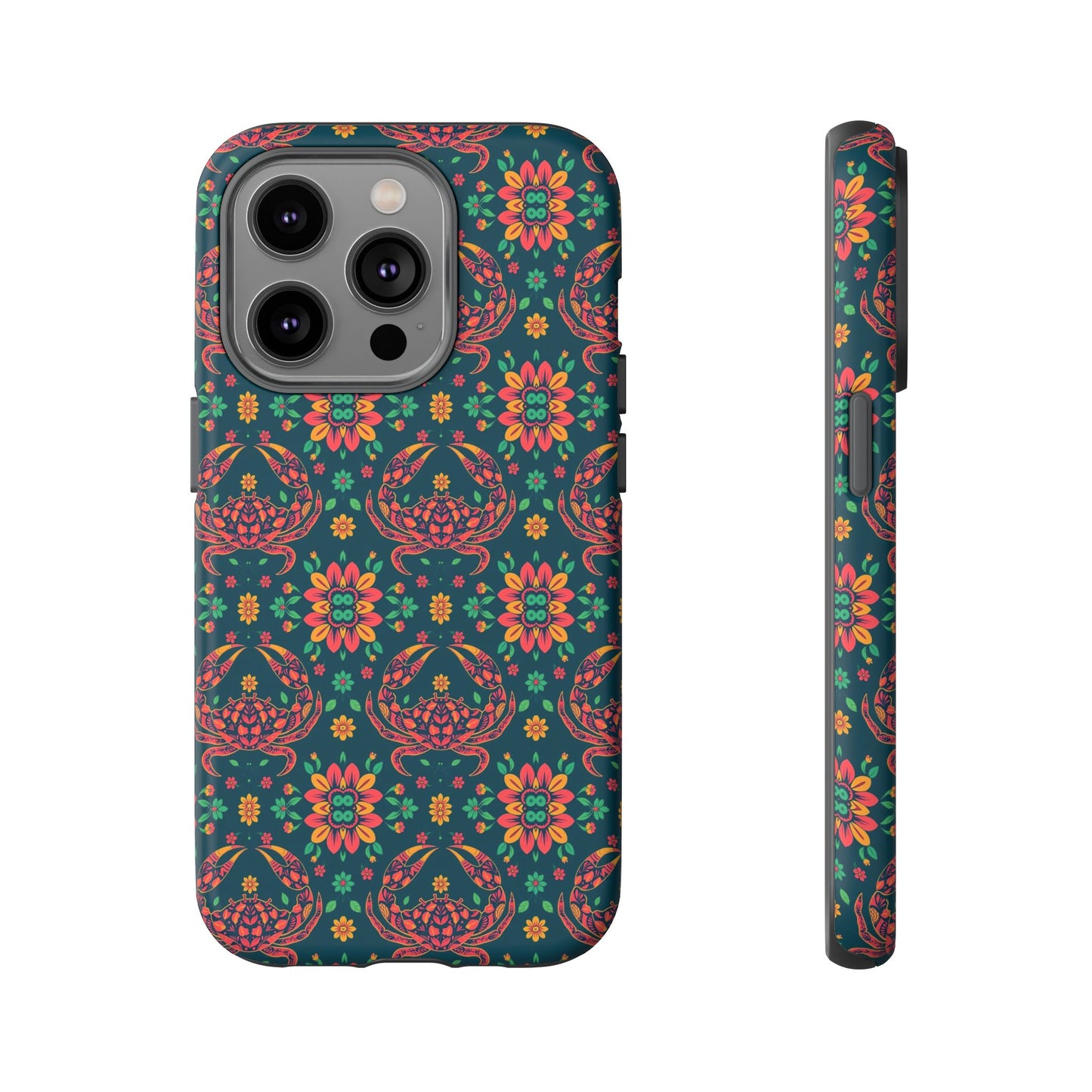 Tough Cases, Cancer, Zodiac v4, Flower Pattern