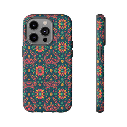 Tough Cases, Cancer, Zodiac v4, Flower Pattern