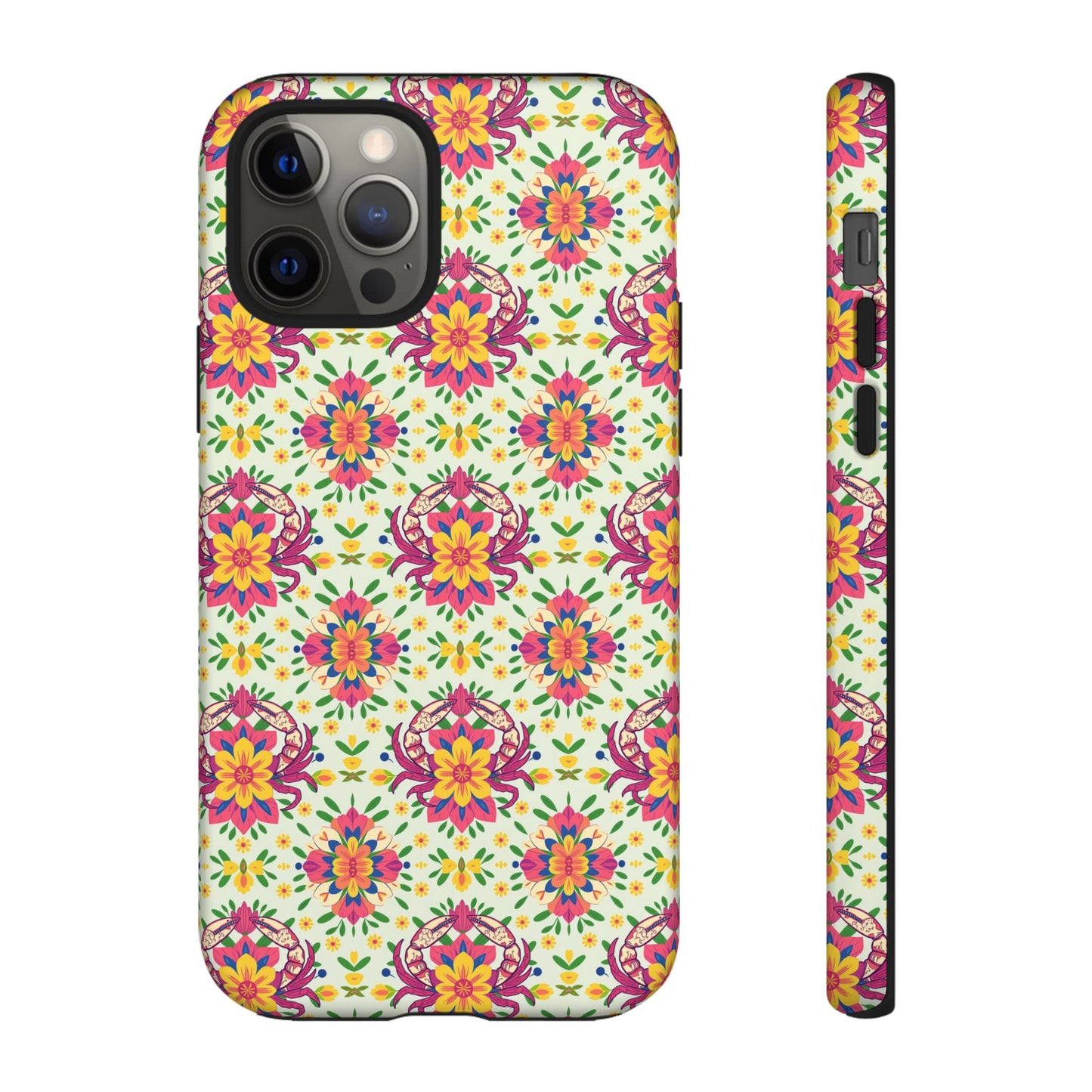 Tough Cases, Cancer, Zodiac v3, Flower Pattern