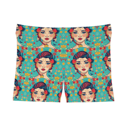 Women's Shorts, (AOP), Pisces, Zodiac v3, Sexy Pattern