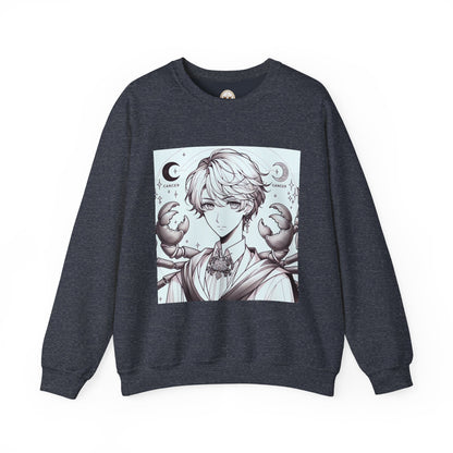 Unisex Heavy Blend™ Crewneck Sweatshirt,Two Moon, Cancer Zodiac Design