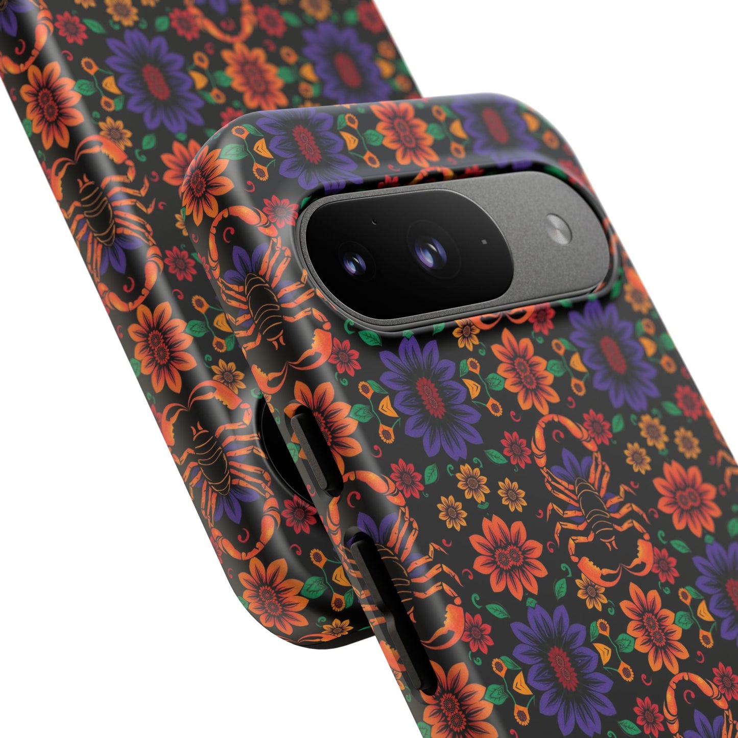 Tough Cases, Scorpio, Zodiac, Flower Pattern