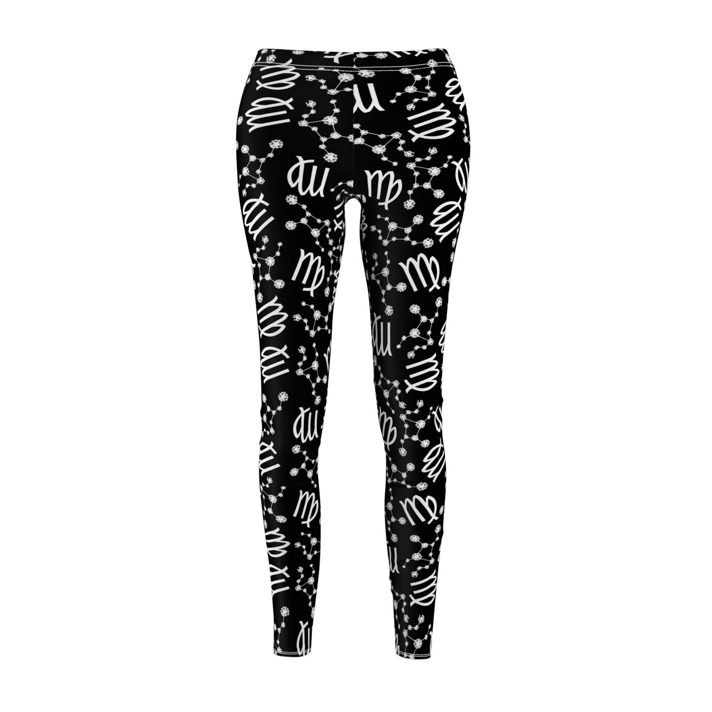 Women's Zodiac Cut & Sew Casual Leggings Virgo Zodiac sign
