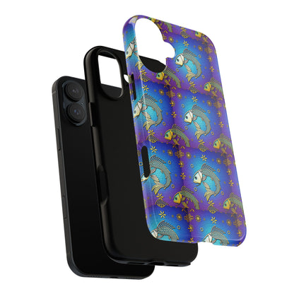Tough Cases, Pisces, Zodiac v2, Metal Pattern