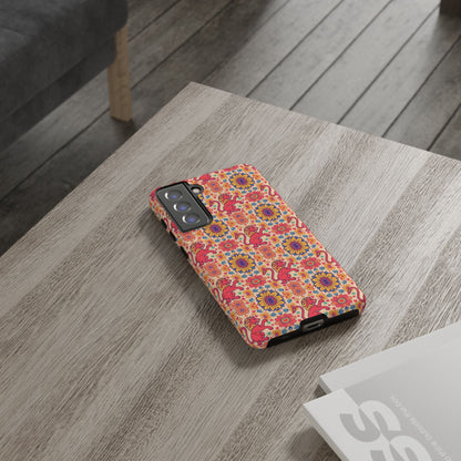 Tough Cases, Leo, Zodiac v1, Flower Pattern