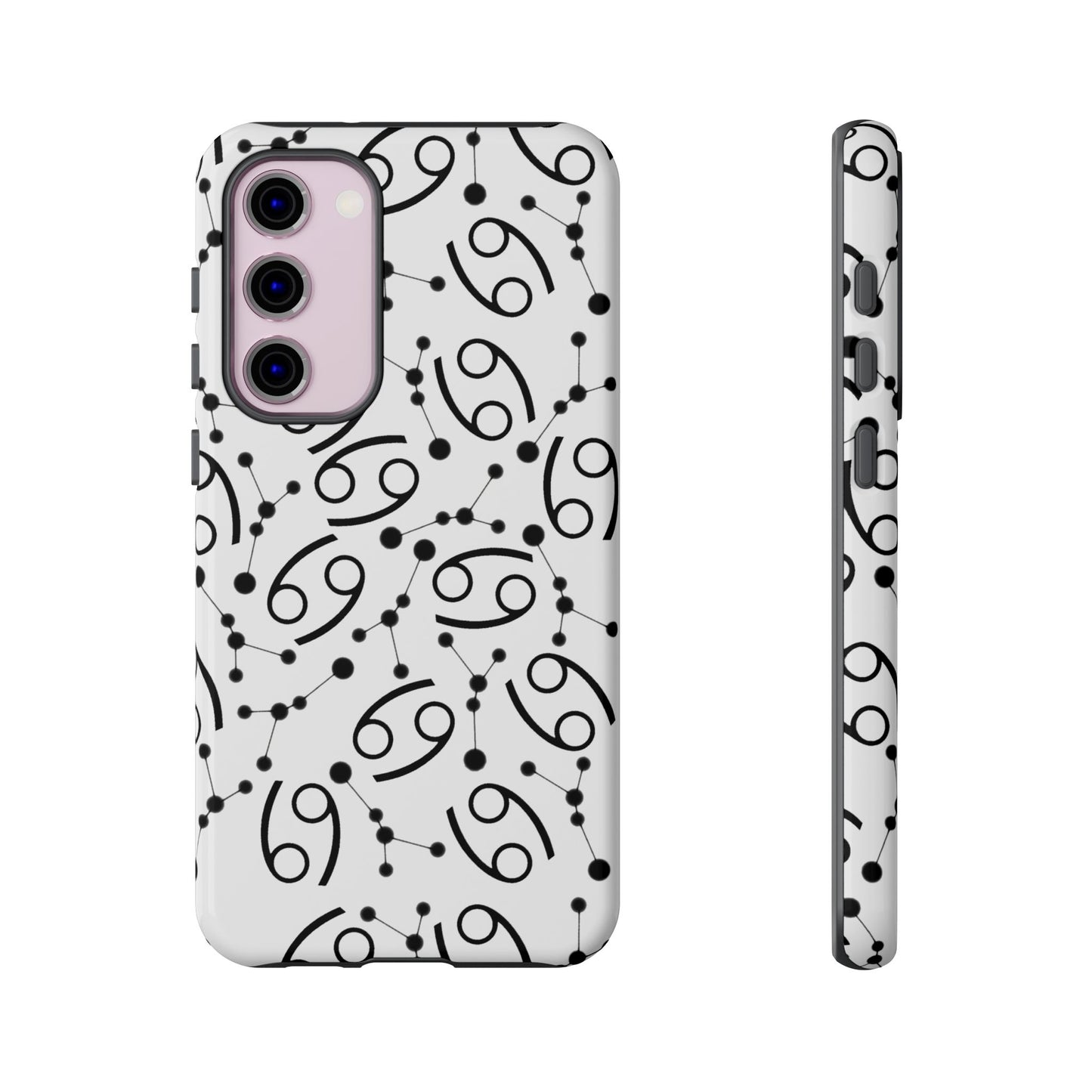 Tough Cases with the Cancer Zodiac sign for iPhone, Samsung Galaxy, and Google Pixel devices