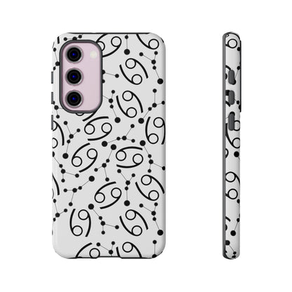 Tough Cases with the Cancer Zodiac sign for iPhone, Samsung Galaxy, and Google Pixel devices