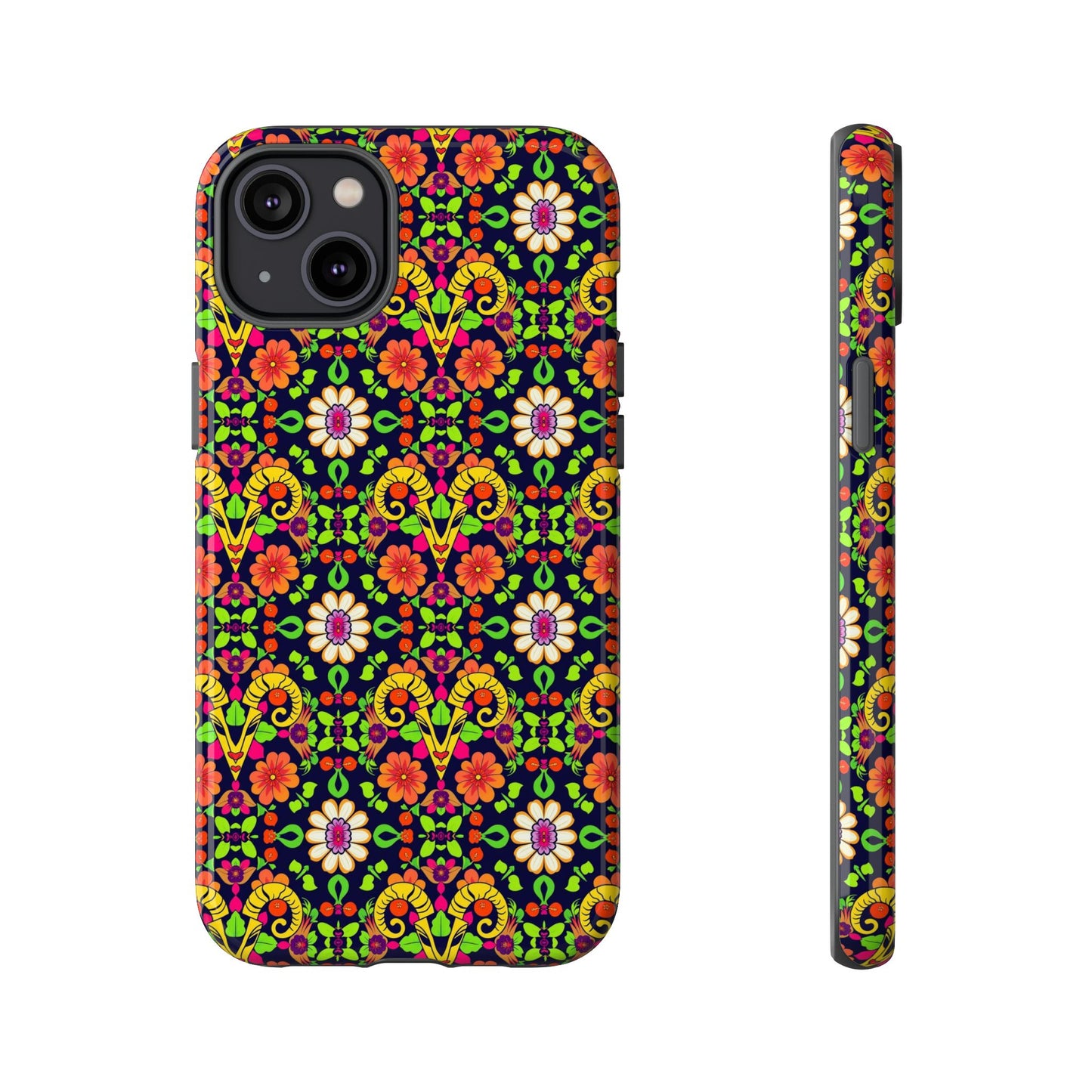 Tough Cases, Aries, Zodiac v4, Flower Pattern