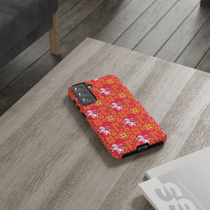 Tough Cases, Leo, Zodiac v4, Flower Pattern