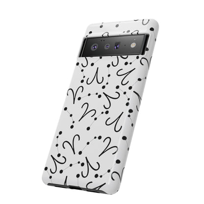 Tough Cases with the Aries Zodiac sign for iPhone, Samsung Galaxy, and Google Pixel devices