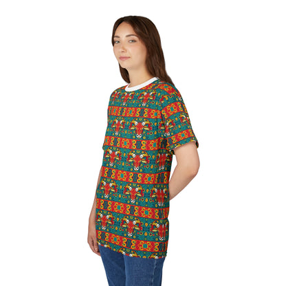 Unisex Cut & Sew T-Shirt, AOP, Taurus, Zodiac, Pattern