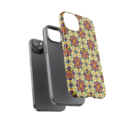 Tough Cases, Taurus, Zodiac v1, Flower Pattern