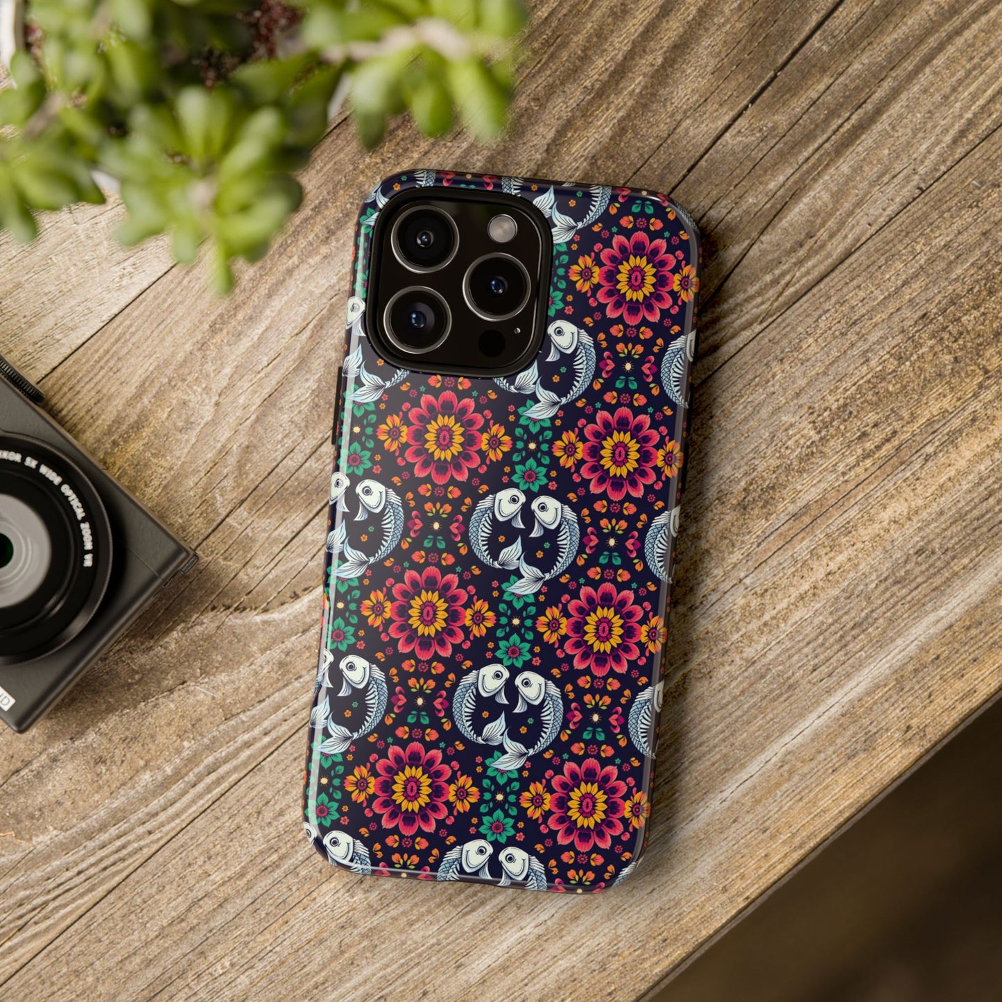 Tough Cases, Pisces, Zodiac v4, Flower Pattern