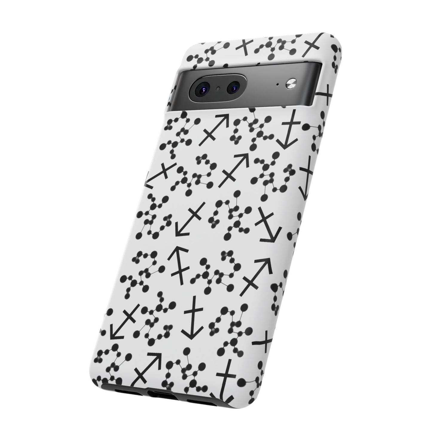 Tough Cases with the Sagittarius Zodiac sign for iPhone, Samsung Galaxy, and Google Pixel devices