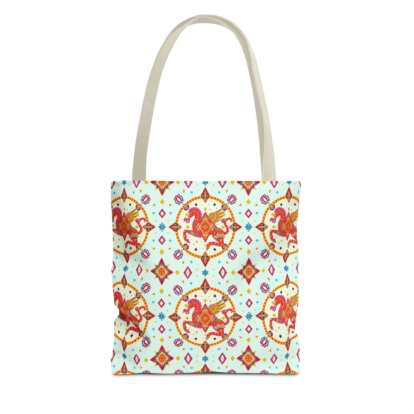 Tote Bag (AOP), Aquarius, Zodiac v1, Jewel Pattern