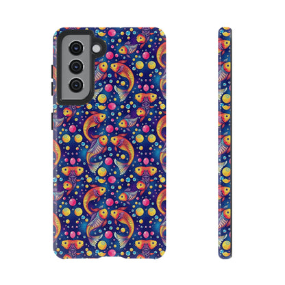 Tough Cases, Pisces, Zodiac, Bubble Pattern