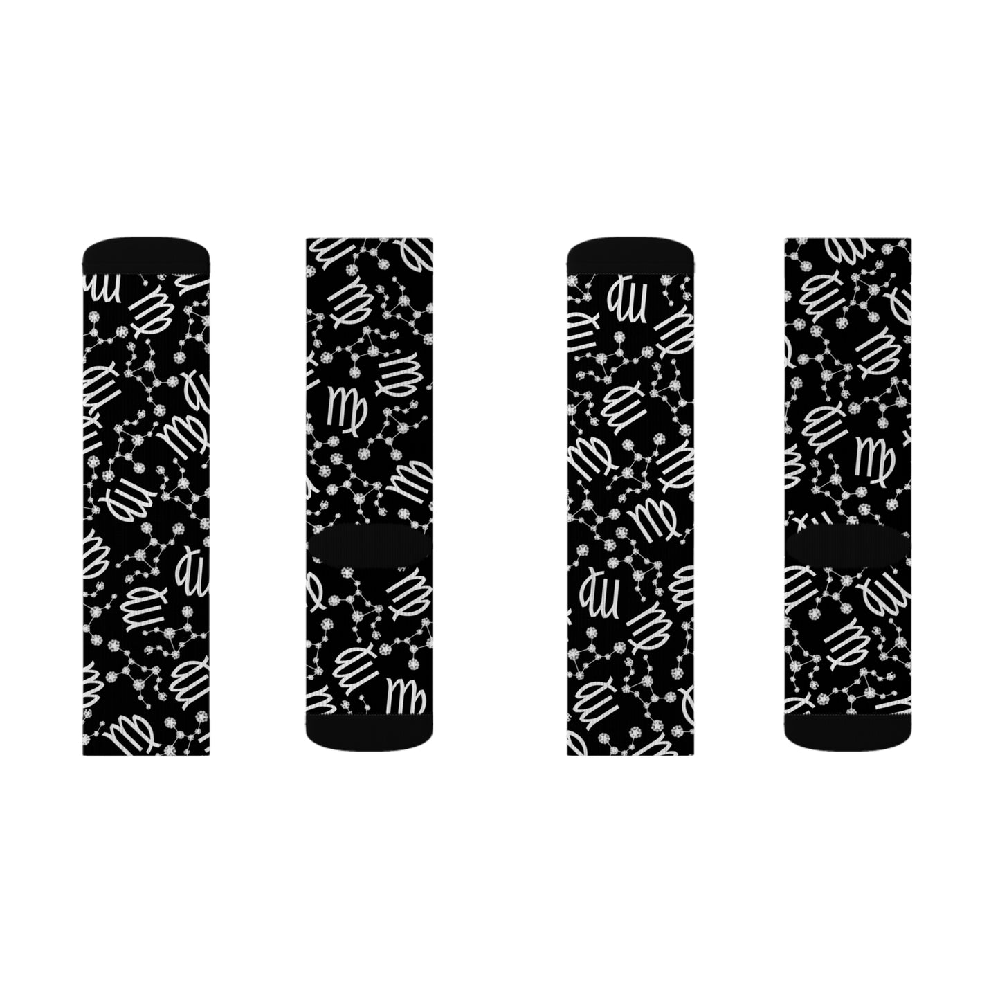 Zodiac Sublimation Socks Virgo Zodiac sign