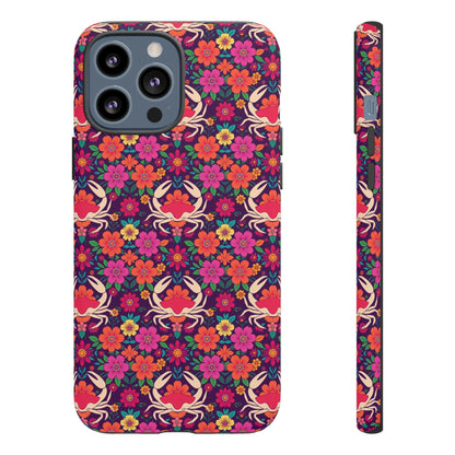 Tough Cases, Cancer, Zodiac v1, Flower Pattern